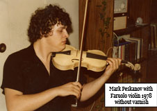 Mark Peskanov playing a Faruolo violin